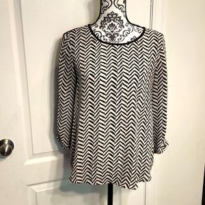 Charming Charlie 3/4 Length Sleeve Blouse